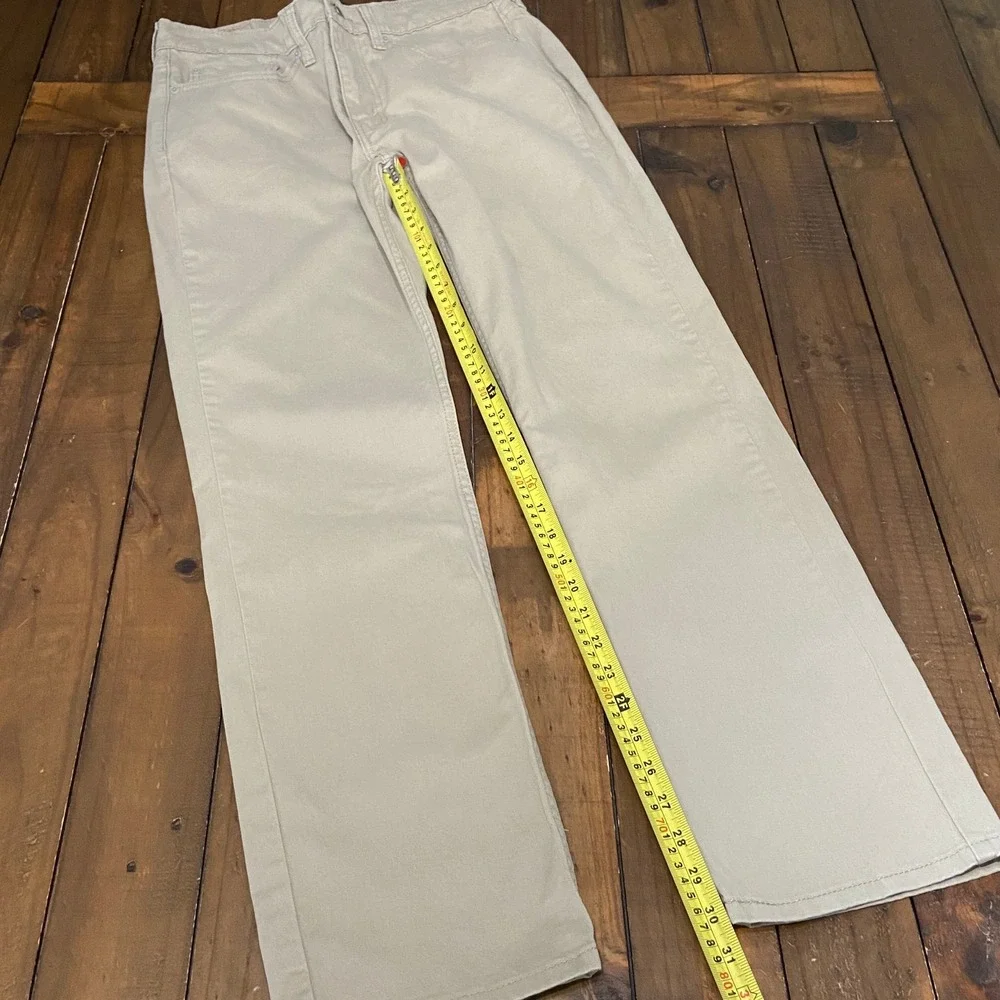 Levis 514 Straight Fit Khaki Pants Mens 32x32 Tan Cotton Stretch Trousers
